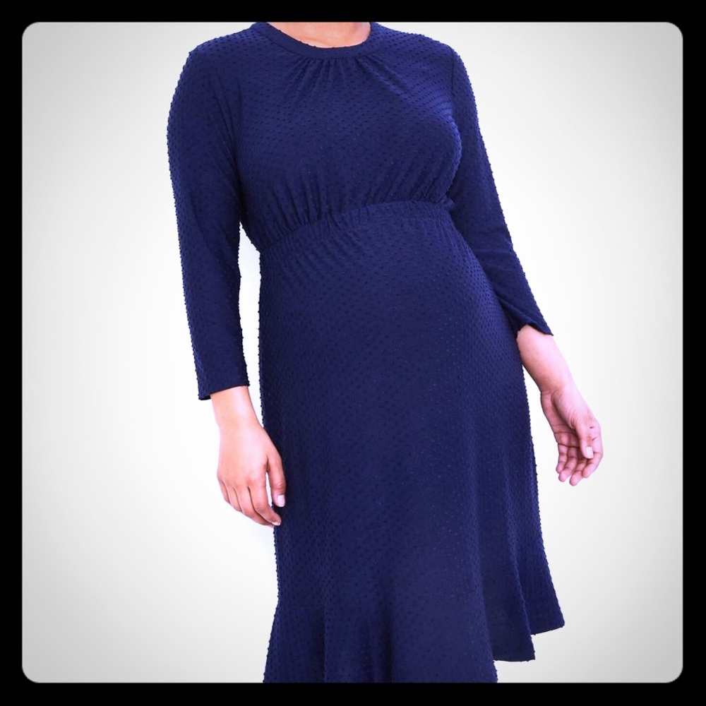NWT Motherhood Maternity Navy Blue Dress